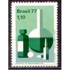 SB0983M-SELO AMPARO E SEGURANÇA, CENTRAL DE MEDICAMENTOS - 1977 - MINT