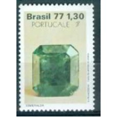 SB1017M-SELO PEDRAS PRECIOSAS - EXPOSIÇÃO FILATÉLICA PORTUCALE 77, ESMERALDA - 1977 - MINT