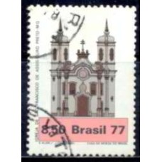 SB1026U-SELO ARQUITETURA RELIGIOSA NO BRASIL - IGREJAS, IGREJA DE OURO PRETO - 1977 - U