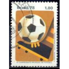 SB1030U-SELO XI CAMPEONATO MUNDIAL DE FUTEBOL ARGENTINA, BOLA NO PÉ - 1978 - U