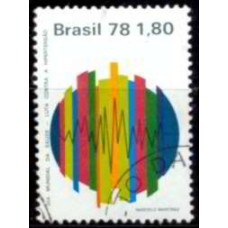 SB1034U-SELO DIA MUNDIAL DA SAÚDE - LUTA CONTRA A HIPERTENSÃO - 1978 - U