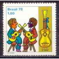 SB1046M-SELO FOLCLORE BRASILEIRO - INSTRUMENTOS MUSICAIS, VIOLA - 1978 - MINT