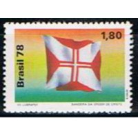 SB1055NA-SELO VII EXPOSIÇÃO FILATÉLICA LUBRAPEX - BANDEIRAS HISTÓRICAS, ORDEM DE CRISTO - 1978 - N