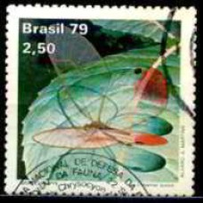 SB1098U-SELO EXPOSIÇÃO FILATÉLICA BRASILIANA 79 - DIA DO SELO - BORBOLETAS, CITHAERIAS AURORA - 1979 - U