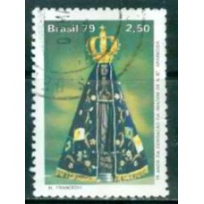 SB1104U-SELO 75 ANOS DA COROAÇÃO DA IMAGEM DE NOSSA SENHORA APARECIDA - 1979 - U