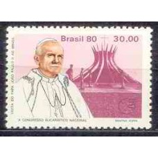 SB1152N-SELO VISITA DO PAPA JOÃO PAULO II AO BRASIL, BRASÍLIA - 1980 - N