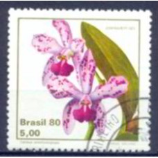 SB1162U-SELO EXPOSIÇÃO FILATÉLICA ESPAMER 80 - ORQUÍDEAS BRASILEIRAS, CATTLEYA - 1980 - U