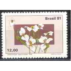 SB1218M-SELO FLORA BRASILEIRA - FLORES DO PLANALTO CENTRAL, DALECHAMPIA - 1981 - MINT