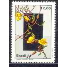 SB1221M-SELO FLORA BRASILEIRA - FLORES DO PLANALTO CENTRAL, CASSIA CLAUSSENI - 1981 - MINT