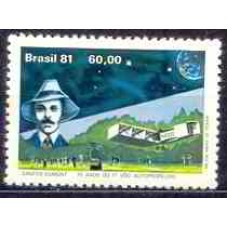 SB1225N-SELO 75 ANOS DO 1º VOO AUTOPROPELIDO - ALBERTO SANTOS DUMONT - 1981 - N