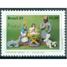 SB1228M-SELO NATAL - PRESÉPIOS POPULARES, CARUARU - 1981 - MINT