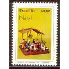 SB1230M-SELO NATAL - PRESÉPIOS POPULARES, TAUBATÉ - 1981 - MINT