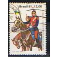 SB1239U-SELO 150 ANOS DA POLÍCIA MILITAR DO ESTADO DE SÃO PAULO, POLÍCIA MONTADA - 1981 - U SB1239U-SELO 150 ANOS DA POLÍCIA MILITAR DO ESTADO DE SÃO PAULO, POLÍCIA MONTADA - 1981 - U