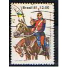 SB1239U-SELO 150 ANOS DA POLÍCIA MILITAR DO ESTADO DE SÃO PAULO, POLÍCIA MONTADA - 1981 - U SB1239U-SELO 150 ANOS DA POLÍCIA MILITAR DO ESTADO DE SÃO PAULO, POLÍCIA MONTADA - 1981 - U