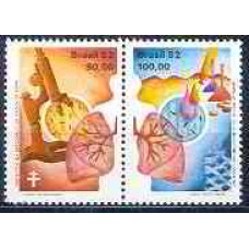 SB1248MS-SE-TENANT CENTENÁRIO DA DESCOBERTA DO BACILO DE KOCH - TUBERCULOSE - 1982 - MINT