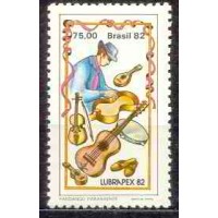 SB1281M-SELO EXPOSIÇÃO FILATÉLICA LUBRAPEX 82 - FANDANGO PARANAENSE, INSTRUMENTOS - 1982 - MINT SB1281M-SELO EXPOSIÇÃO FILATÉLICA LUBRAPEX 82 - FANDANGO PARANAENSE, INSTRUMENTOS - 1982 - MINT