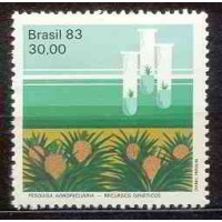 SB1315M-SELO CONQUISTAS DA PESQUISA AGROPECUÁRIA BRASILEIRA, RECURSOS GENÉTICOS - 1983 - MINT
