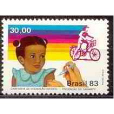 SB1333M-SELO CAMPANHA DE VACINAÇÃO INFANTIL, SARAMPO - 1983 - MINT