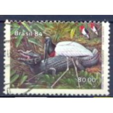 SB1397U-SELO PANTANAL MATOGROSSENSE, JABURU E JACARÉ - 1984 - U