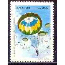 SB1442M-SELO 40 ANOS DE PARAQUEDISMO MILITAR NO BRASIL - 1985 - MINT