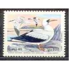 SB1462M-SELO PRESERVAÇÃO DA FAUNA - PARQUE NACIONAL MARINHO DE ABROLHOS, ATOBÁ - 1985 - MINT