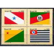 SB1497NQ-QUADRA BANDEIRAS DOS ESTADOS DO BRASIL V - 1985 - N