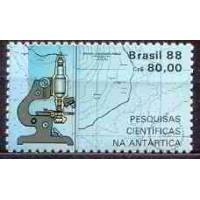 SB1578M-SELO PESQUISAS CIENTÍFICAS NA ANTÁRTICA (DO BLOCO) - 1988 - MINT SB1578M-SELO PESQUISAS CIENTÍFICAS NA ANTÁRTICA (DO BLOCO) - 1988 - MINT