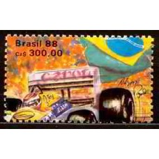 SB1581M-SELO BRASIL TRICAMPEÃO MUNDIAL DE FÓRMULA 1 - NELSON PIQUET (DO BLOCO) - 1988 - MINT SB1581M-SELO BRASIL TRICAMPEÃO MUNDIAL DE FÓRMULA 1 - NELSON PIQUET (DO BLOCO) - 1988 - MINT