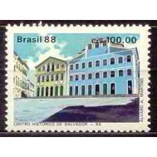 SB1587M-SELO EXPOSIÇÃO FILATÉLICA LUBRAPEX 88, CENTRO HISTÓRICO DE SALVADOR - 1988 - MINT