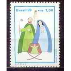 SB1659M-SELO NATAL, SAGRADA FAMÍLIA - 1989 - MINT