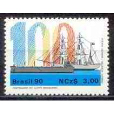 SB1670M-SELO CENTENÁRIO DA COMPANHIA DE NAVEGAÇÃO LLOYD BRASILEIRO - 1990 - MINT
