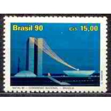 SB1712M-SELO NATAL, CONGRESSO - 1990 - MINT
