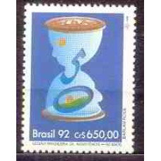 SB1818M-SELO LEGIÃO BRASILEIRA DE ASSISTÊNCIA 50 ANOS - 1992 - MINT