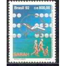 SB1819M-SELO HOMENAGEM AO HOSPITAL SARAH - 1992 - MINT