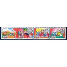SB1851MS-SE-TENANT TURMA DA MÔNICA - 150 ANOS DOS OLHOS DE BOI - 1993 - MINT