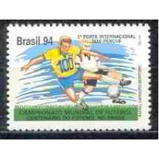 SB1893M-SELO CAMPEONATO MUNDIAL DE FUTEBOL - CENTENÁRIO DO FUTEBOL NO BRASIL - 1994 - MINT