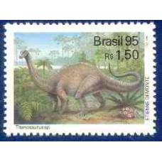 SB1952M-SELO DINOSSAUROS, TITANOSAURUS - 1995 - MINT