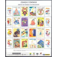 SB2051MF-MINIFOLHA CRIANÇA E CIDADANIA - 1997 - MINT
