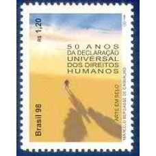SB2179M-SELO 50 ANOS DA DECLARAÇÃO UNIVERSAL DOS DIREITOS HUMANOS - 1998 - MINT