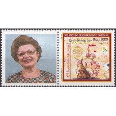SB2254M.07-SELO PERSONALIZADO BRASIL 500 ANOS, DONA MIRIAN - 2000 - MINT