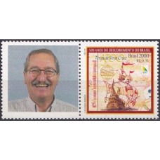 SB2254M.08-SELO PERSONALIZADO BRASIL 500 ANOS, HOMEM - 2000 - MINT