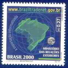 SB2275M-SELO 2 ANOS DO SISTEMA BRAZIL TRADENET - 2000 - MINT