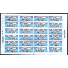 SB2373MF-FOLHA 24 SELOS PROGRAMA ESPECIAL DE EXPORTAÇÃO - CULTURA EXPORTADORA - 2001 - MINT