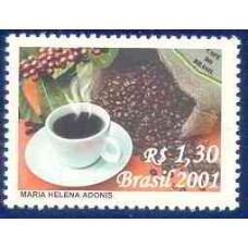 SB2435M-SELO CAFÉ DO BRASIL - 2001 - MINT