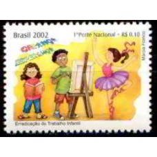 SB2475M-SELO CRIANÇA ESPERANÇA, CRIANÇAS - 2002 - MINT