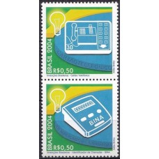 SB2581MSC-SE-TENANT INVENÇÕES BRASILEIRAS, CARTÃO TELEFÔNICO/BINA VERTICAL - 2004 - MINT