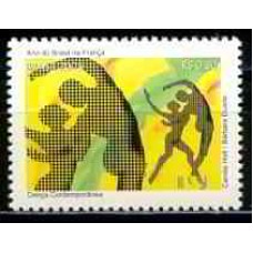 SB2615M-SELO ANO DO BRASIL NA FRANÇA, DANÇA CONTEMPORÂNEA - 2005 - MINT