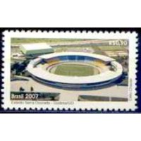 SB2685M-SELO ESTÁDIOS DE FUTEBOL, SERRA DOURADA - 2007 - MINT