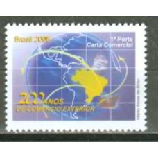 SB2724M-SELO 200 ANOS DE COMÉRCIO EXTERIOR - 2008 - MINT