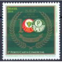 SB3376M-SELO CENTENÁRIO DA SOCIEDADE ESPORTIVA PALMEIRAS - 2014 - MINT SB3376M-SELO CENTENÁRIO DA SOCIEDADE ESPORTIVA PALMEIRAS - 2014 - MINT
